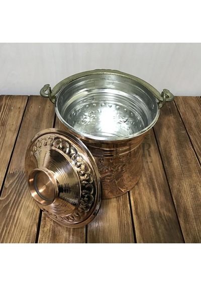 Zımba Nakışlı Bakır Bakraç 2 Litre Bakır