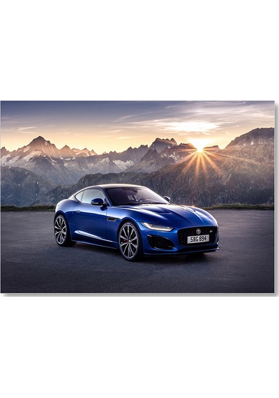 Cakasepetim Jaguar F Type R Coupe Ahşap Mdf Tablo