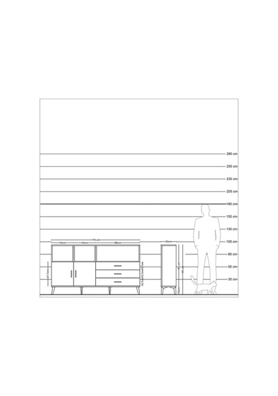Arges Konsol 5 Raflı 3 Çekmeceli 2 Kapaklı 176x30x99 Antrasit-antrasit Antrasit - Antrasit Arges Konsol 5 Raflı 3 Çekmeceli 2 Kapaklı 176x30x99 Antrasit-antrasit Antrasit - Antrasit