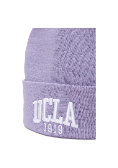 Ucla Lanıta Lila Bere Nakışlı - Unisex Bere Lila