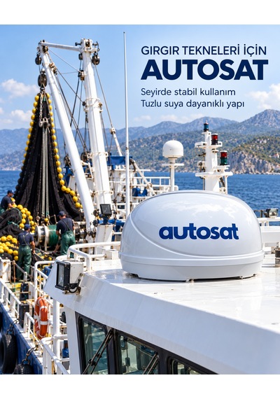Autosat Mba 30 Mobil Uydu Anteni. Tekne, Karavan, Balıkçı Teknesi İçin Uygun. 3 Çıkışlıdır.
