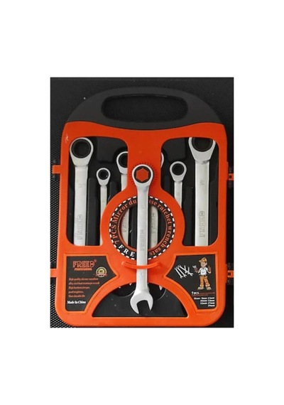 7 Parça Cırcır Anahtar Seti Cırcır Set 8 19 Mm