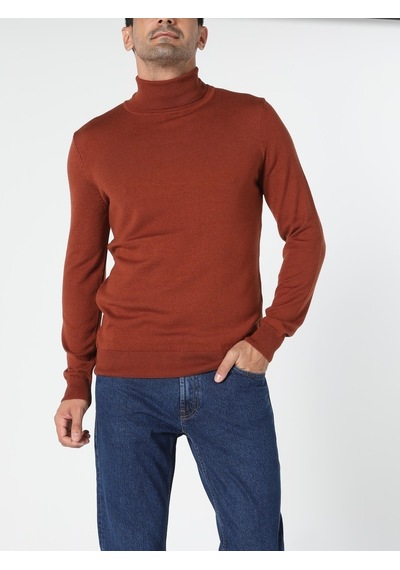 Colin's Slim Fit Turuncu Erkek Kazak cl1023624_Q1.V2_COR Kahverengi Colin's Slim Fit Turuncu Erkek Kazak cl1023624_Q1.V2_COR Kahverengi