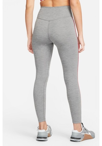 Nike One Dri Fit Training Printed Grey Leggings Toparlayıcı 2 İç Cepli Gri Tayt