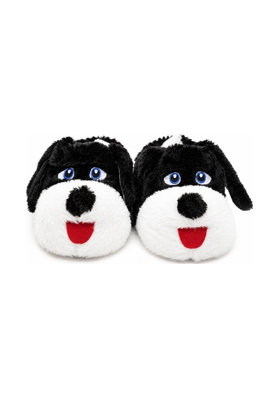 Modafocus Sevimli Köpek Figürlü Sessiz Kaydırmaz Taban Peluş Unisex Ev Pandufu Sevgili Kombin Terliği Siyah Siyah Modafocus Sevimli Köpek Figürlü Sessiz Kaydırmaz Taban Peluş Unisex Ev Pandufu Sevgili Kombin Terliği Siyah Siyah