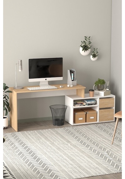 Çalışma Masası Fonksiyonel Çalışma Masası Ofis Masası Safir Meşe-beyaz Safirmeşe - Beyaz Çalışma Masası Fonksiyonel Çalışma Masası Ofis Masası Safir Meşe-beyaz Safirmeşe - Beyaz