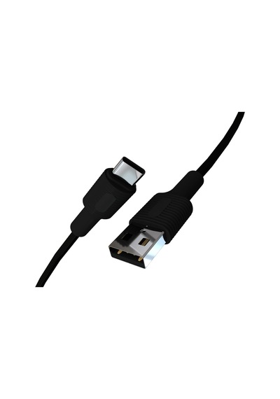 Coral Usb A-c Hızlı Şarj Kablosu Siyah + Siyah Uç 150 Cm
