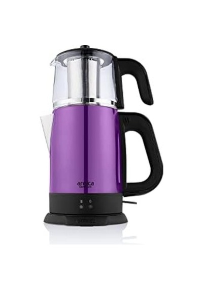 Ih33202 Demli Stil Mor Cam Çay Makinesi