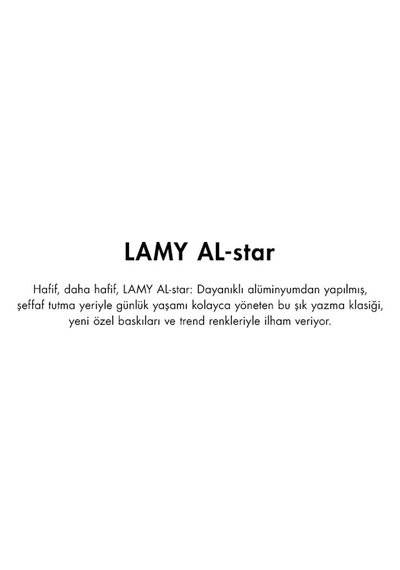 Lamy Al-star 371 Roller Kalem Alüminyum Siyah Genel