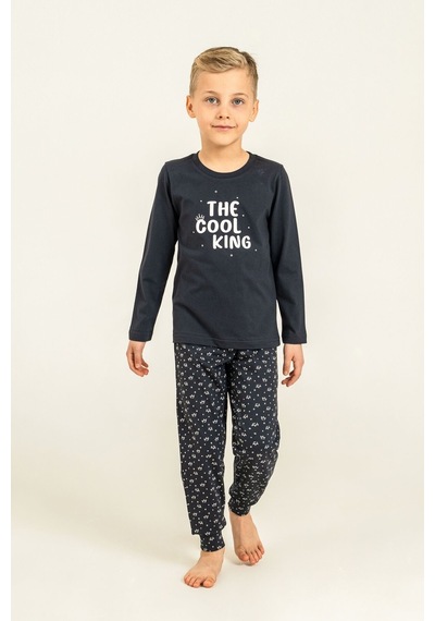 Arnetta The Cool King Baba Oğul Lacivert Uzun Kol Pijama Takım Ar3821-a-v1 Ar3821-a-v1