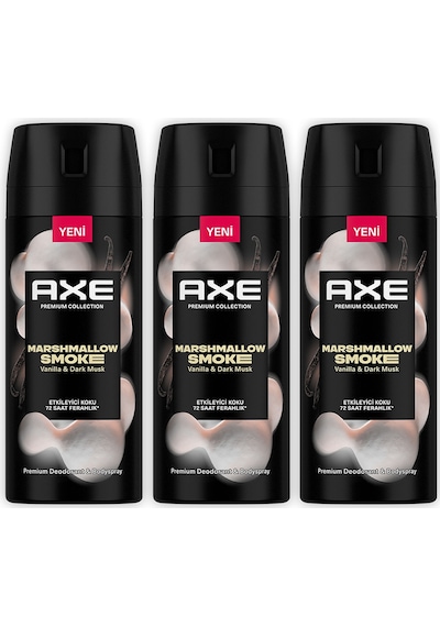 Axe Premium Collection Erkek Deodorant Marshmallow Smoke 150 Ml X3