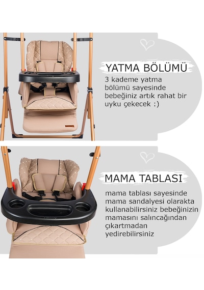 Baby Home 850 Cup Mama Sandalyesi Salıncak Bebek Çocuk Salıncağı