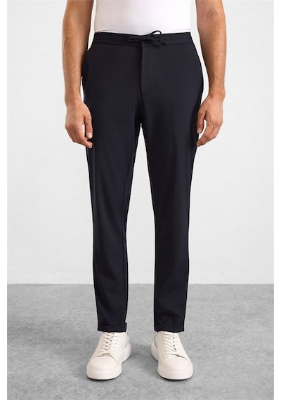Süvari Lacivert Slim Düz Jogger Pantolon Pn2020500758-m09