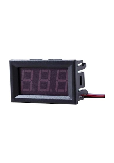 0.56 inç 0-30V 3 Kablolu DC Kırmızı Voltmetre