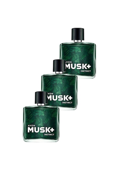 Avon Musk Instinct Erkek Parfüm EDT 3 x 75 ML