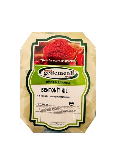Gedemenli Bentonit Toz Kil 500 G