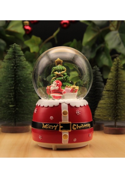 Hediyebiziz  Yılbaşı Kar Küresi Noel Işıklı Ve Müzikli Christmas Noel Baba 6