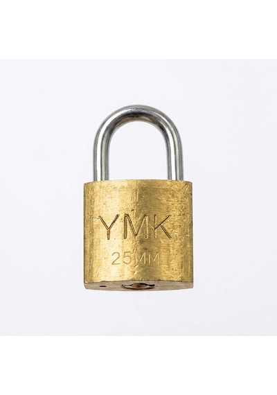 Ymk Sarı Boyalı Döküm Asma Kilit 25mm