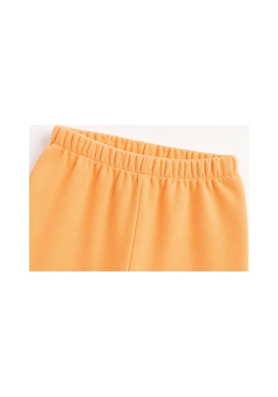 H&c Coolboy H&c %100 Pamuk Penye Bebek Tek Alt Pantalon 0-36 Ay Turuncu