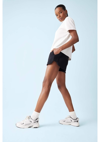 DeFactoFit Standart Fit Sporcu Kısa Paça Modal Şort E2933AX25SMBK81 Siyah