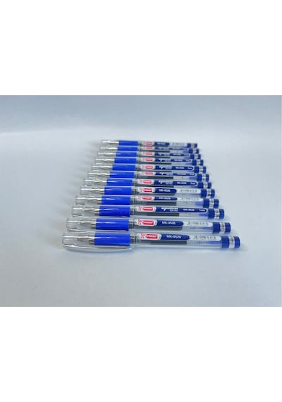 Mikro Mk-8526 Gel Pen İmza Kalemi Mavi 0.1 Mm Uç 12'li Paket Mavi