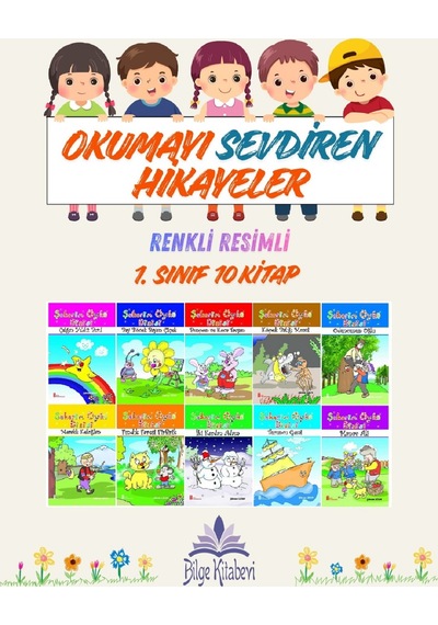 1.sınıf Okumayı Sevdiren Renkli Resimli Hikayeler 2- 10 Kitap
