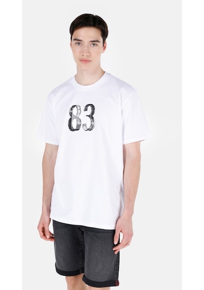 Colin's Colins Normal Kesim Bisiklet Yaka Baskılı Beyaz Erkek Kısa Kol Tişört Cl1070984 Cl1070984 Q1.v1 Wht Beyaz