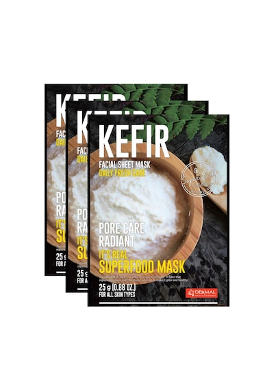 Dermal It's Real Super Gıda Maskesi Kefir 25 G 3'lü Set
