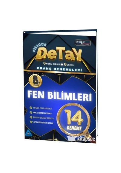 Pisagor Detay 8. Sınıf Fen Bilimleri 14 Deneme Zeka Küpü