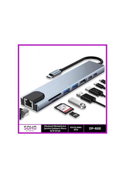 Dönüştürücü Çevirici Çoklayıcı Micro Sd 8 Girişli
