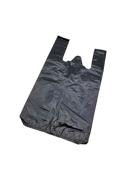 Küçük Boy Siyah Poşet Tekel Market Poşeti 1 KG 26 x 44 CM 80'li