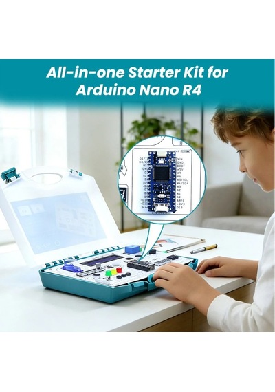 Elecrow Arduino Nano R4 Hepsi Bir Arada Başlangıç Seti 16 Modül, 20 Ders