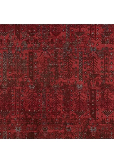 Canlı Bordo Kırmızı Otantik Ağaç Motifli Vintage Halı - Nk0258ba Bordo - Kırmızı