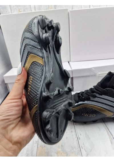 Moda Ayakkabı 436 Syh Erkek Çocuk Çoraplı Krampon Ayakkabı Siyah