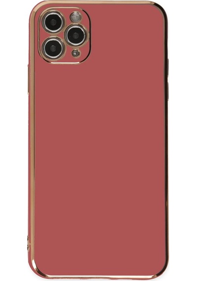 Ilkeshop Newface Apple iPhone Uyumlu 11 Pro Max Kılıf Volet Silikon - Kırmızı