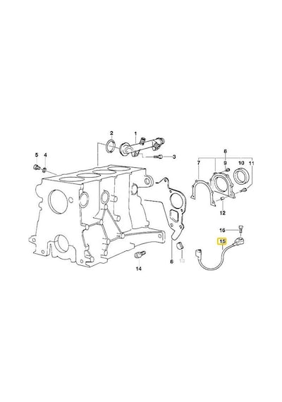 Bmw Uyumlu E34 Ve E36 M43 Motor Bosch  Vuruntu Sensörü 12141739368