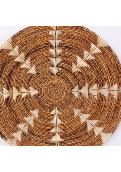 Kaunos 75 X15 Cm Çap- Doğal Abaka Duvar Tabağı
