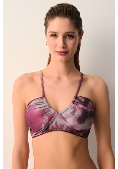Suwen Batic Biyeli Straplez Bikini Üst Sb26184690690 Batik