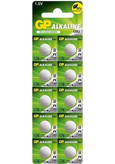 Sh Gp A76 Lr44 Alkalin Ag-13 Pil A76f-2c10 10'lu Paket Najmaddin
