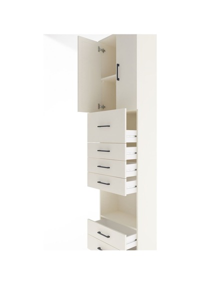 Arges Dolap 3 Raflı 6 Çekmeceli 2 Kapaklı 60x30x243 Aytaşı-ay... Aytaşı
