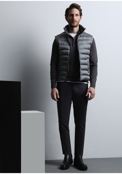 Ramsey Gri Düz Dokuma Slim Fit Casual Pamuk Karışımlı Pantolon Ramsey Gri Düz Dokuma Slim Fit Casual Pamuk Karışımlı Pantolon
