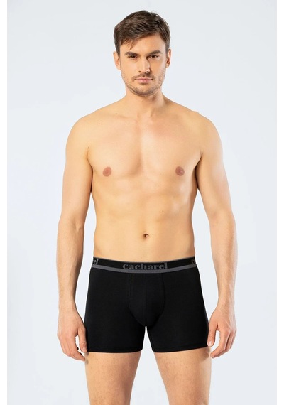 Cacharel 1338 Erkek 3'lü Likralı Uzun Paça Boxer-siyah&antrasit&gri Gri