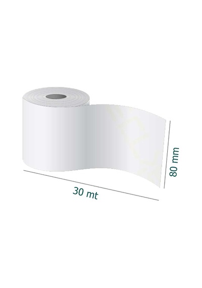 Termal Adisyon Yazıcı Kağıdı Rulosu 80x30 Adisyon Yazıcı Kağıdı 10lu