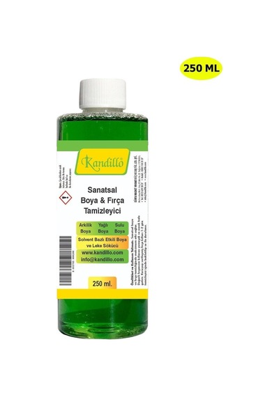 Sanatsal Boya Ve Fırça Temizleyici Sıvı Leke Sökücü 250 Ml