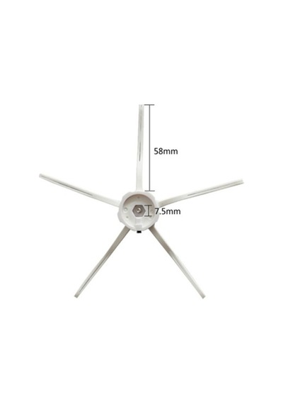 Roborock G10 Uyumlu 6 Adet Siyah Yan Fırça