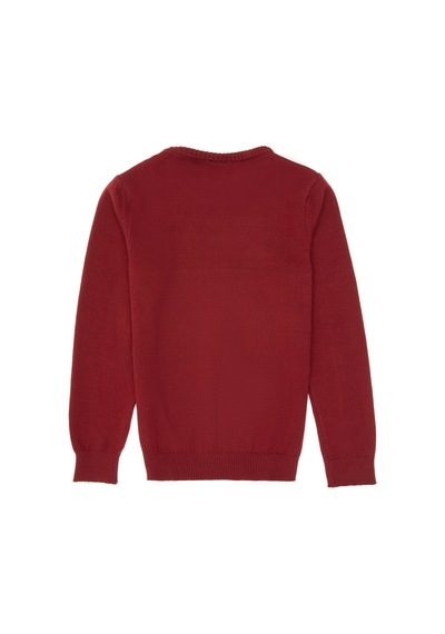 U.S. Polo Assn. Erkek Çocuk Bordo Basic Kazak 50307845-VR014