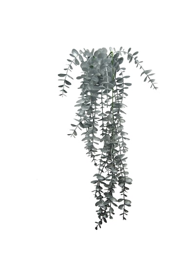 Gümüş Okaliptus 45 Cm New Collection Gümüş Elmas Saksıda Yapay Sarkan Bitki Gold