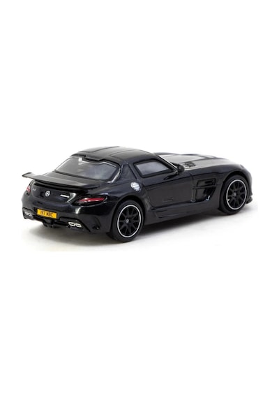 1/64 Model Araç Benz Sls Amg Coupé Black Series Black Metallic - Singapore Special Edition Çok Renkli