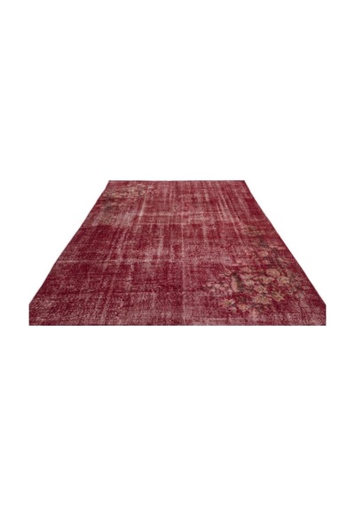 El Dokuması Vintage Yün-pamuk Kırmızı Halı 14260 203 X 310 Cm
