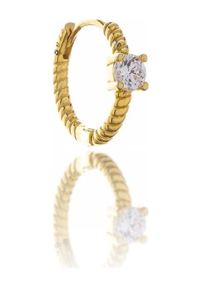 Golden Glamour Gümüş Küpe-330 Gold